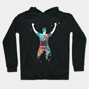 Male Soccer Player Hoodie